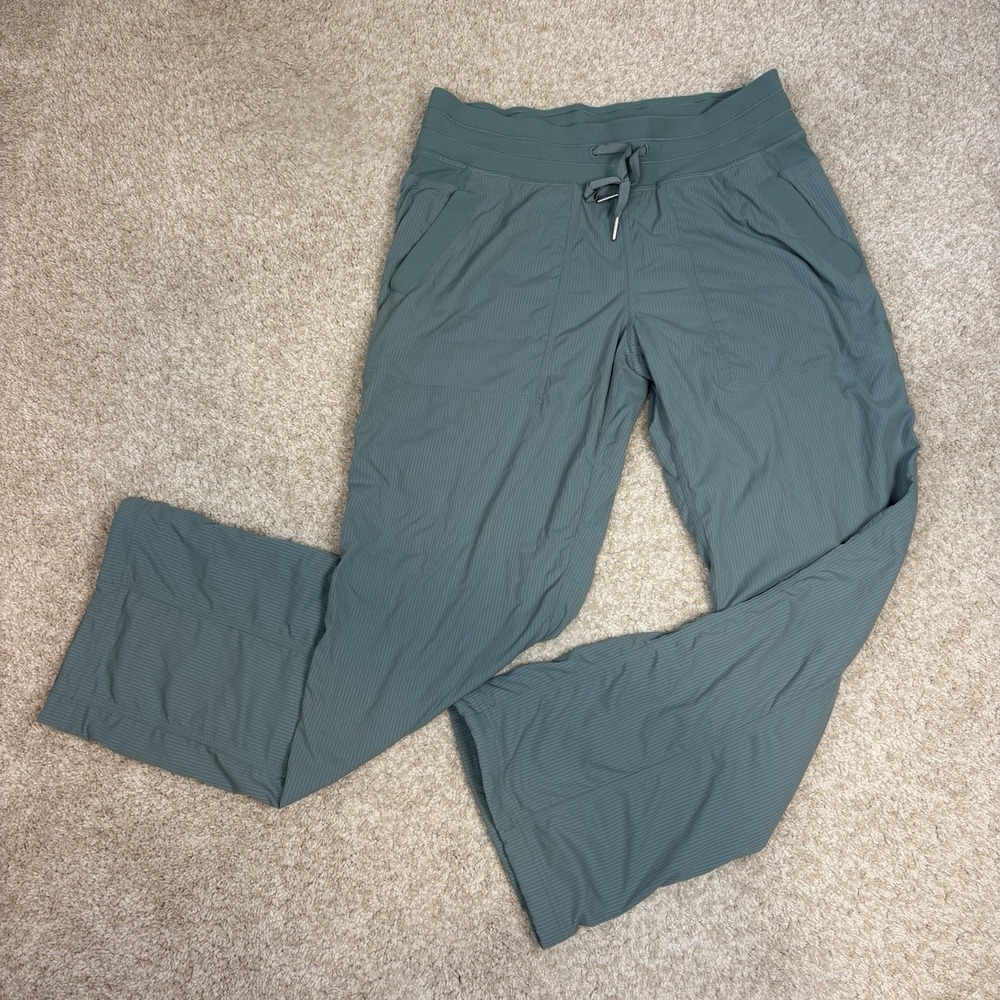 Lululemon Dance Studio Mid-Rise Pant Lined Sz 8 Short 28" Inseam Blue